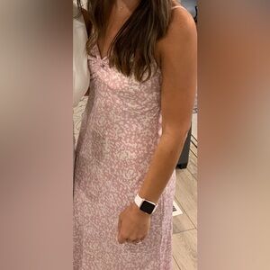 Abercrombie & Fitch Pink Patterned Women's Slip Dress